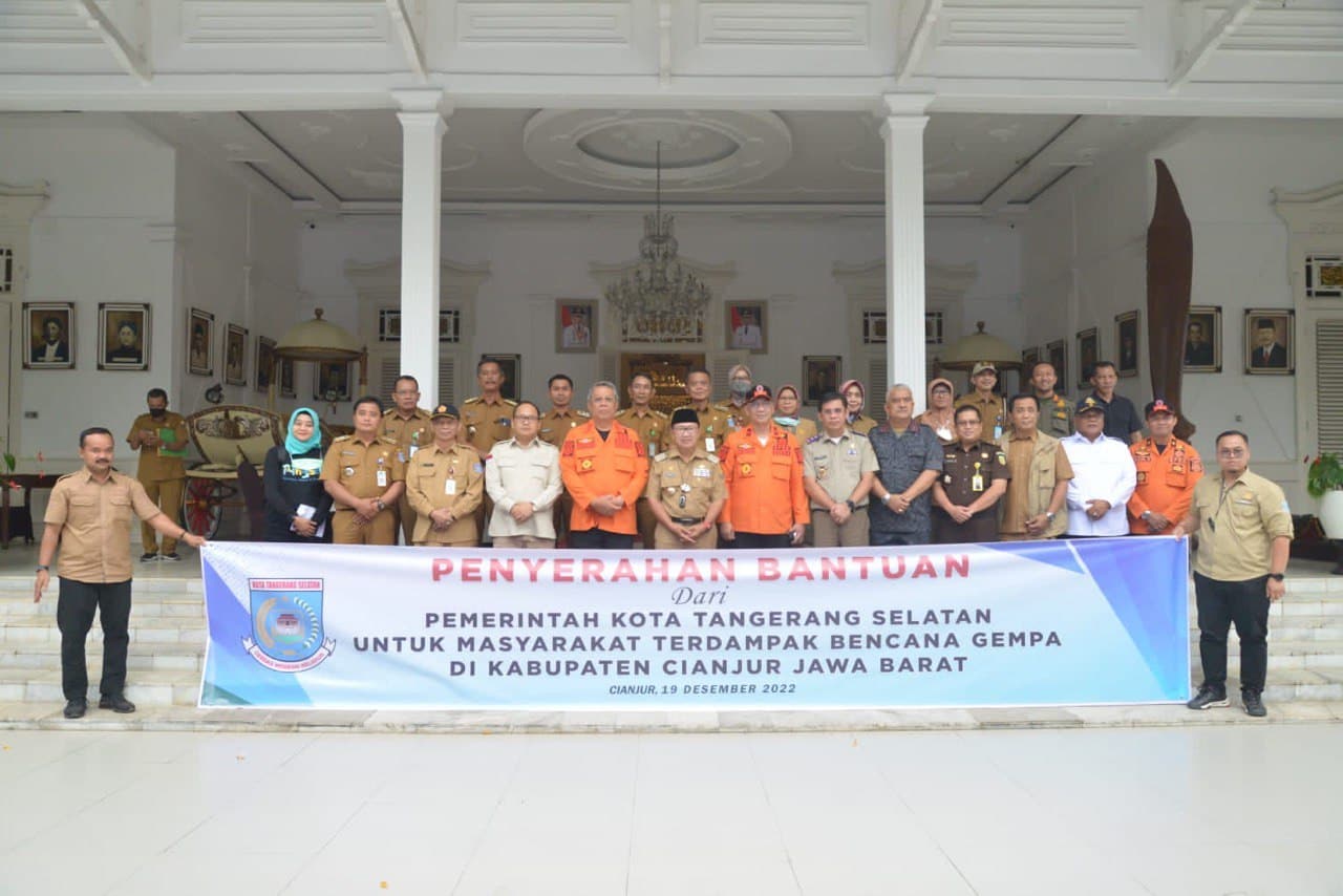 Peduli Korban Gempa Cianjur, Pemkot Tangsel Salurkan Bantuan Kemanusiaan