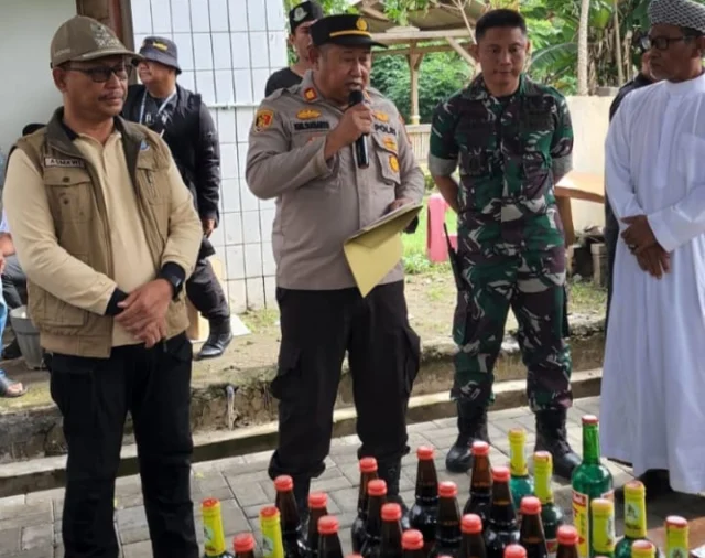 Forkopimcam, polsek Pakuhaji Gelar Pemusnahan barang bukti hasil sitaan Operasi Sikat Jaya