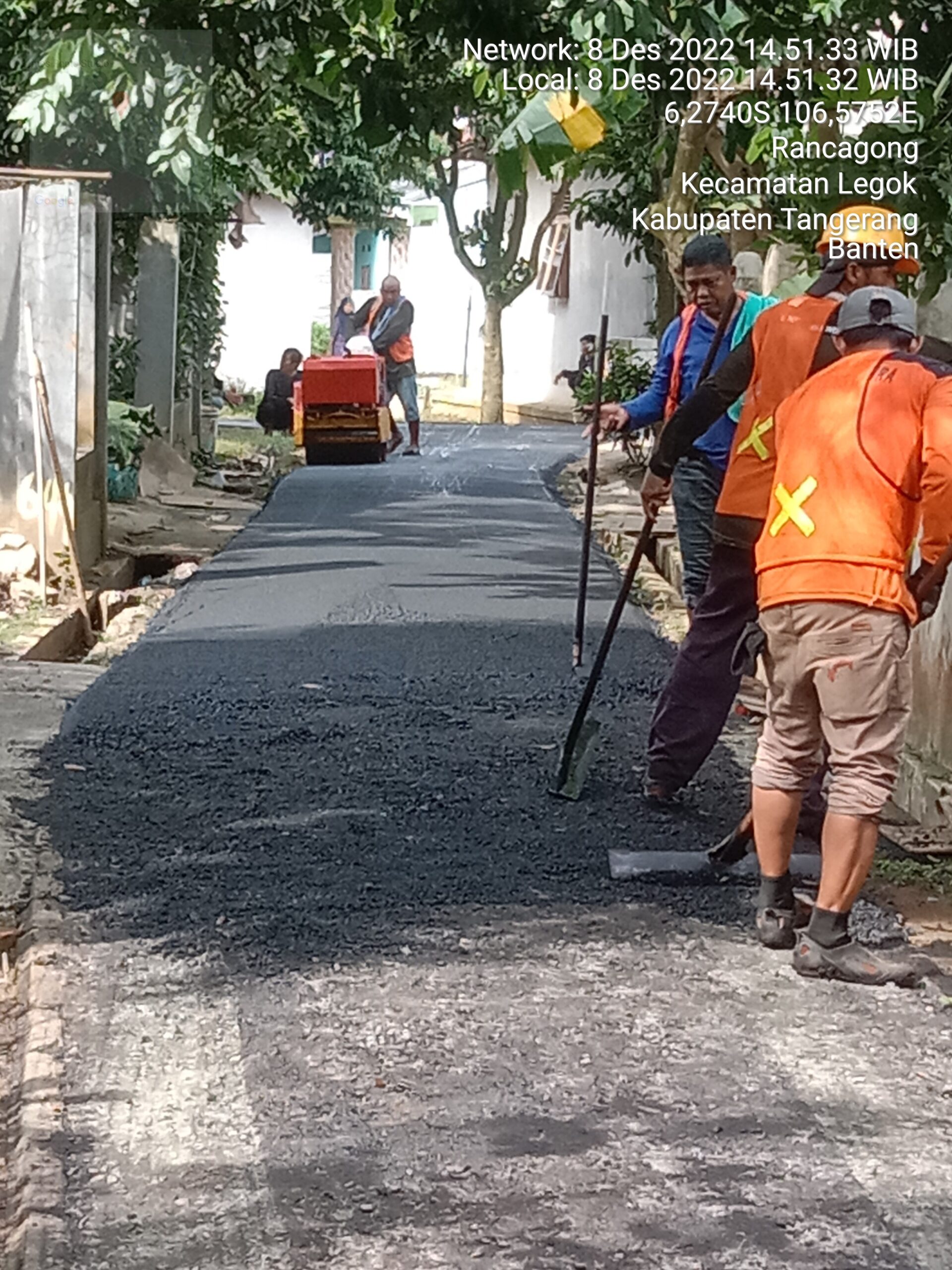 Pekerjaan Hotmix di Kampung Rancagong RW 08,Diduga tidak Sesuai Spek