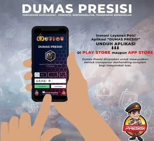 Begini Cara Masyarakat Menggunakan Aplikasi Dumas Presisi Polda Banten