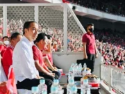 Skor Imbang, Presiden Jokowi Optimistis Timnas Miliki Kesempatan Besar di Semifinal Leg Kedua