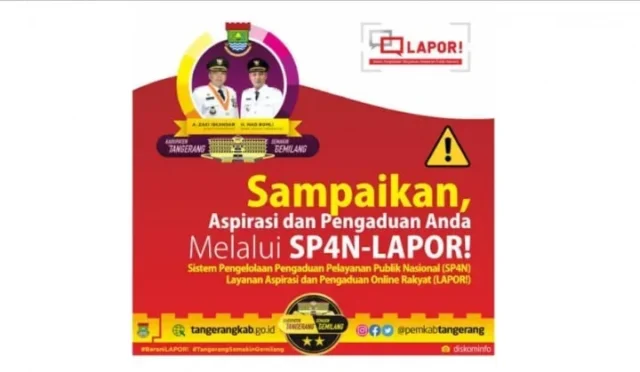 Pemkab Tangerang Terima 1.333 Aduan Masyarakat lewat SP4N LAPOR!,