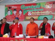 PDI Perjuangan Beberes dan Tanam Ratusan Pohon di Pinggiran Sungai Cisadane