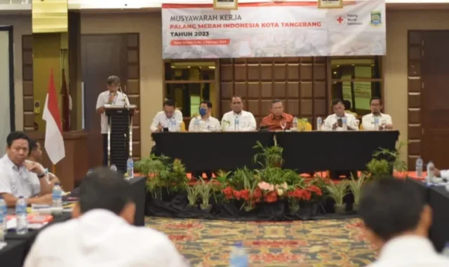 Evaluasi, PMI Kota Tangerang Gelar Musyawarah Kerja 2023