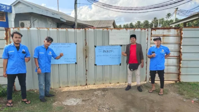 DPD KNPI Lebak Segel Tambak Udang Tanpa Izin Lengkap di Lebak