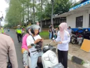 UPT Samsat Balarja Gelar Razia Pajak, Puluhan Kendaraan Bermotor Terjaring razia di Jalan Pemda