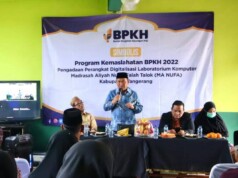 Muhammad Rizal Berikan Bantuan Lab Komputer ke sekolah MA Nurul Falah di Desa Talok Kresek