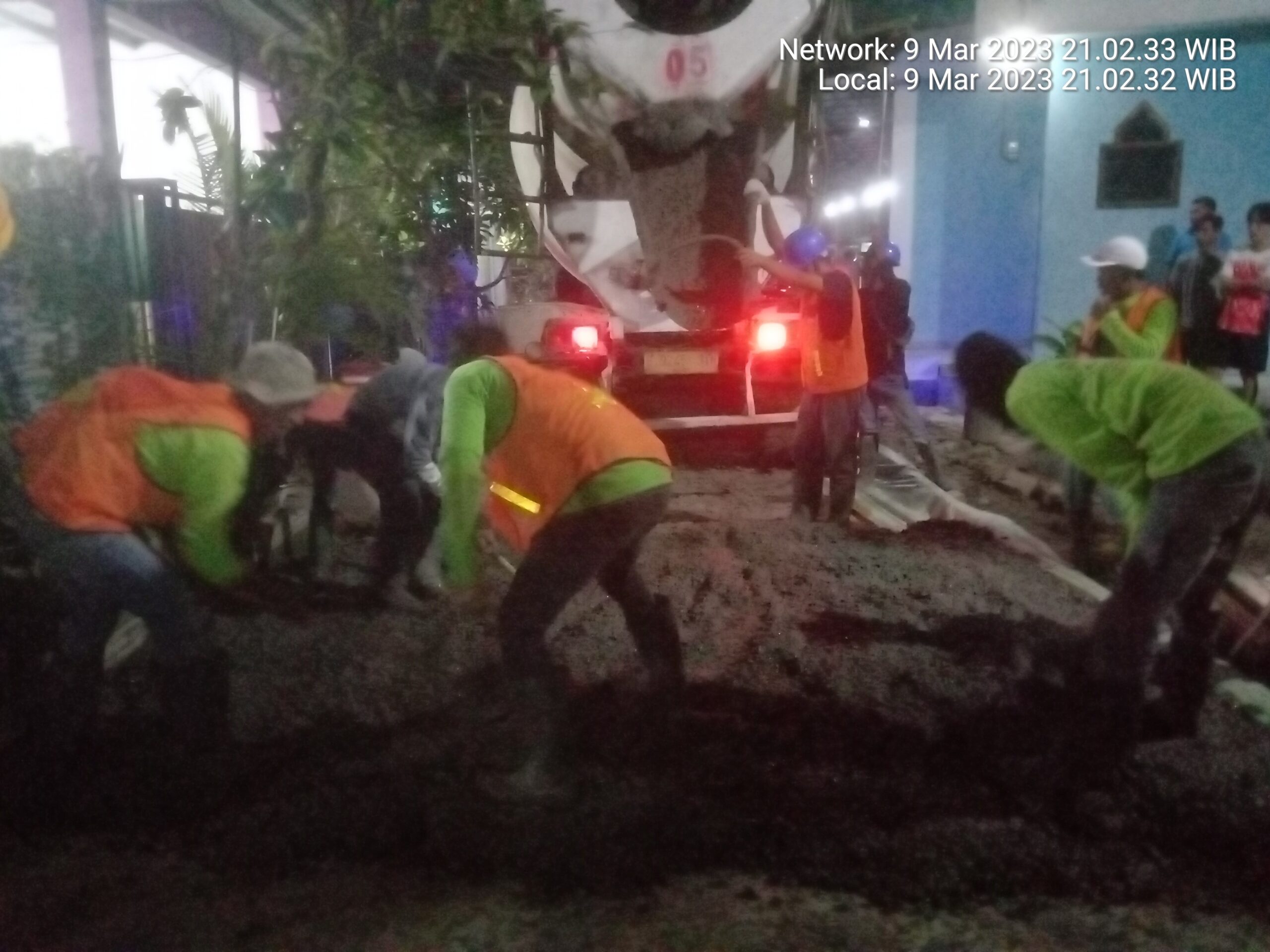 Diduga Tak Sesuai Spek, Betonisasi di RT 03/11 Kelurahan Curug Kulon "LSM Geram minta di Coring"