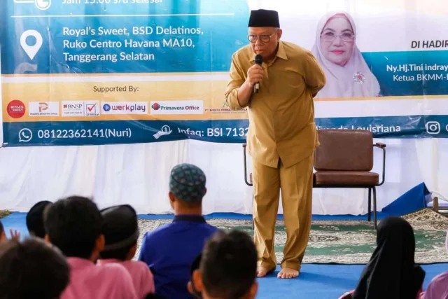 Hadiri Santunan Anak Yatim, Benyamin Berpesan untuk Terus Belajar