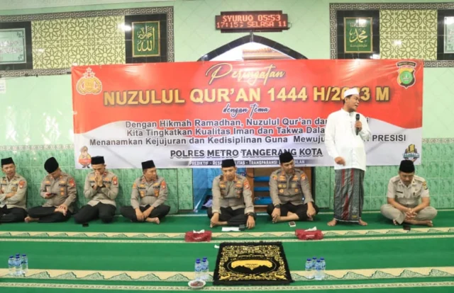 Polres Metro Tangerang Kota Gelar Nuzulul Qur'an, Harapkan Polisi Jujur dan Disiplin