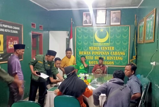 Partai Bulan Bintang DPC Kota Cilegon Lakukan Cek Kelengkapan Berkas 23 Bacaleg