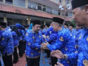 Halalbihalal Pegawai Pemkot Tangerang Pada Apel HUT Otda dan Hardiknas