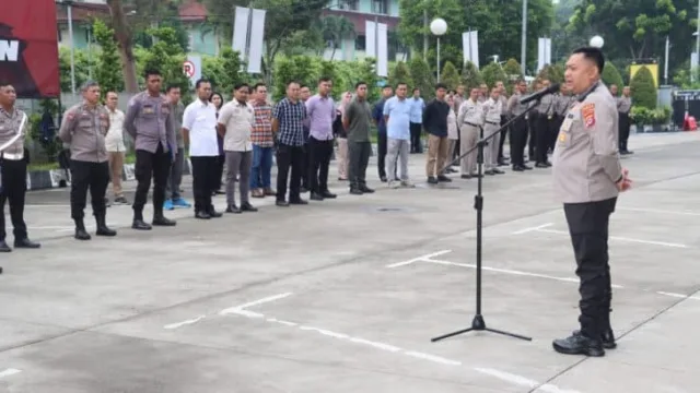 Wakapolresta Tangerang Akbp Indra Mardiana Pimpin Apel Pagi di Lapangan Apel, Foto. (Istimewa)