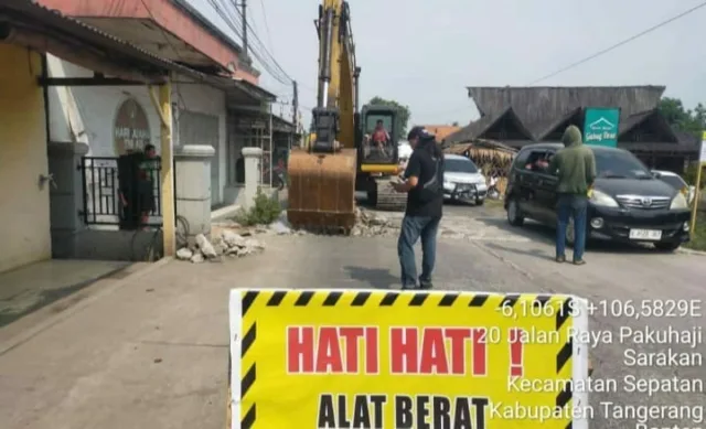 DBMSDA Lakukan Lanjutan Rehabilitasi Jalan Gardu Tanah Merah Menuju Jalan Raya Pakuhaji