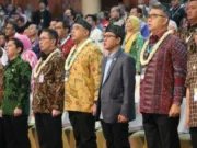 Bupati Zaki saat dimulainya sambutan pada acara pembukaan di City Sanitation. Foto. (Istimewa)