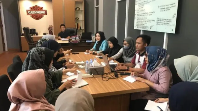 Kasat Reskrim Polresta Tangeran Melaksanakan Anev Seluruh Staf, Foto. (Istimewa)