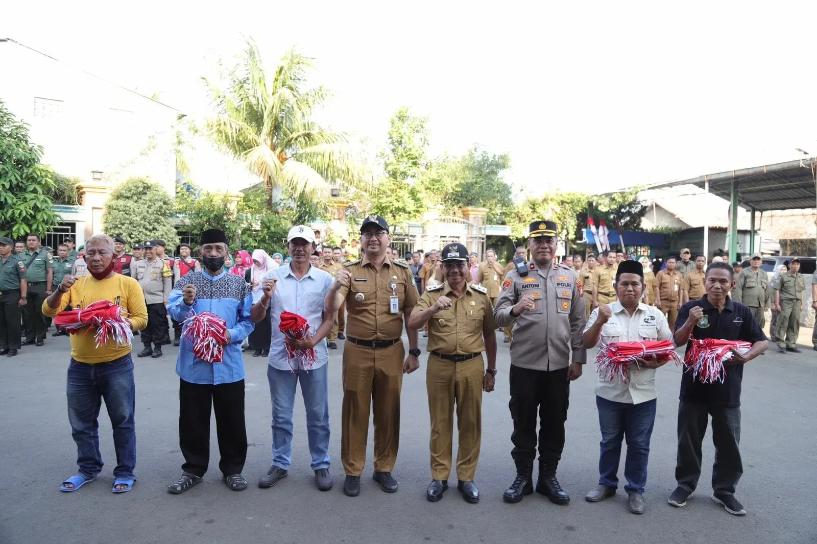 Tumbuhkan Jiwa Patriotisme, Kecamatan Benda Pasang Ribuan Bendera Sambut HUT RI ke-78