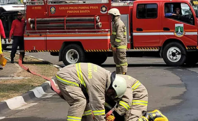 Torehkan Sejarah, BPBD Kota Tangerang Juara I Fire Fighter Rescue and Respon Time se-Banten