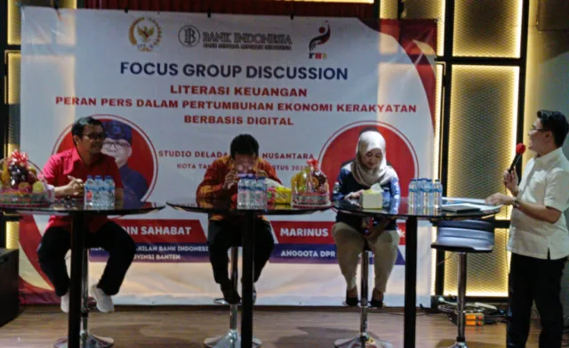 Marinus Gea Gandeng BI Gelar FGD Peran Pers Sosialisasikan Uang Digital