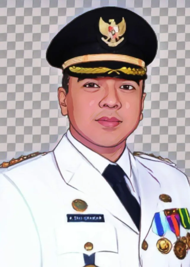 Foto karikatur Bupati Zaki Iskandar, (Istimewa).