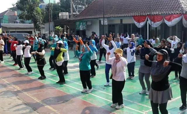 Lagi, Kampung Tangguh Jaya Bebas dari Narkoba Kota Tangerang Gelar Senam dan Parade