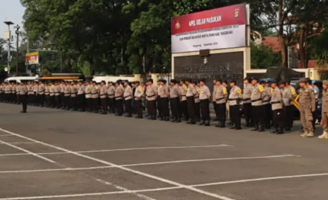 Polres Metro Tangerang Kota Kerahkan 645 Personel Kawal Pilkades di 4 Desa