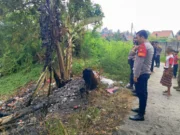 Polisi Awasi Warga Tidak Sembarang Bakar Sampah dan Ban Bekas di Tangerang