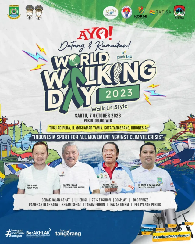 Seru dan Sehat! Ayo Hadiri World Walking Day di Tugu Adipura Kota Tangerang