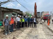 Dinas Bina Marga Dan Sumber Daya Air (DBMSDA) Kabupaten Tangerang gerak cepat melakukan pebaikan jalan raya legok - karawaci,Foto.(Istimewa)