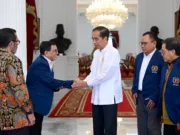 Widodo menerima Pengurus Persatuan Wartawan Indonesia (PWI) Pusat di Istana Merdeka, Foto. (Istimewa)