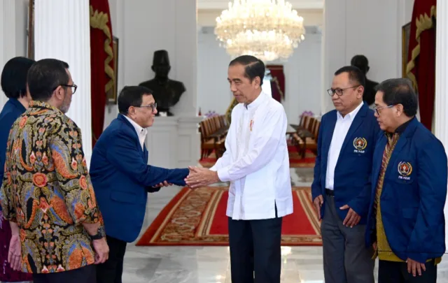 Widodo menerima Pengurus Persatuan Wartawan Indonesia (PWI) Pusat di Istana Merdeka, Foto. (Istimewa)