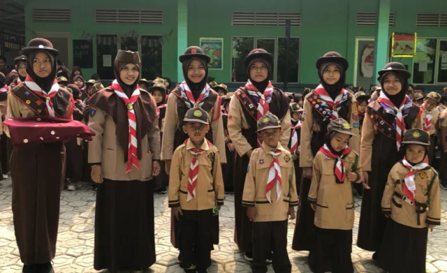 Sejak Usia Dini, Aya Sophia Islamic School Kukuhkan Pramuka Prasiaga