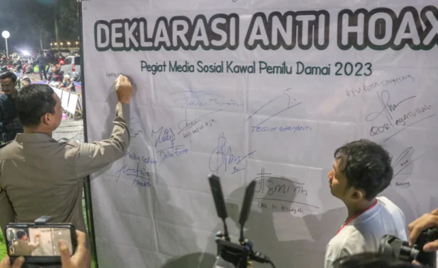 Tanpa Hoax, Kapolres Ajak Pegiat Media Sosial Kawal Pemilu Damai 2024 di Kota Tangerang