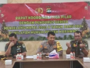 Jelang Natal 2024, Polisi Polsek Karawaci Gelar Rakor Tiga Pilar