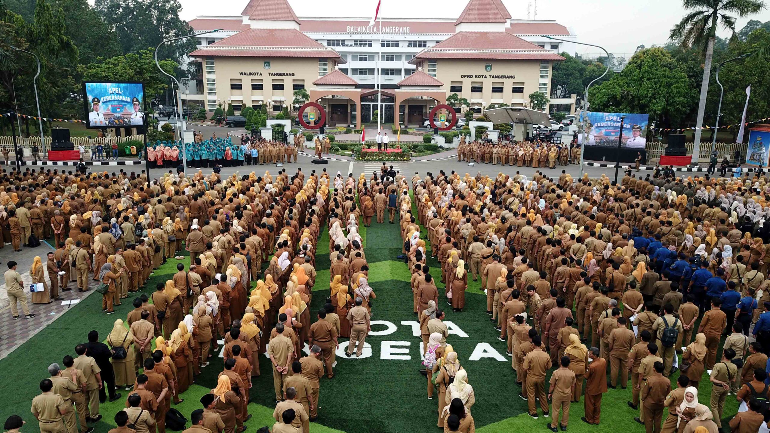 Selesai, Wali Kota dan Wakil Wali Kota Tangerang Pamitan di Apel Terakhir