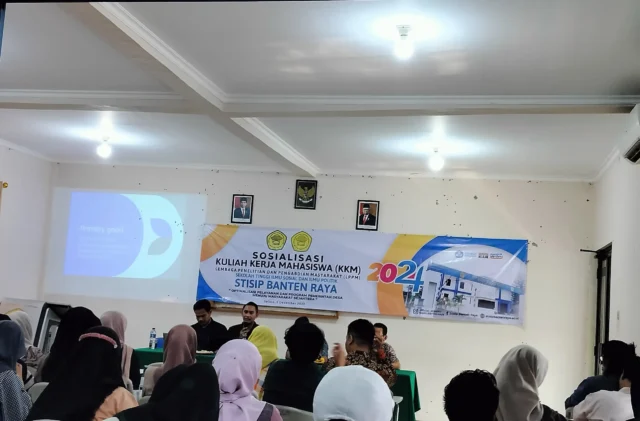 LPPM STISIP Banten Raya dalam mensosialisasikan KKM Tahun 2024.