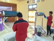 para pencari kerja dalam pelatihan ini yaitu Pemeliharaan Air Conditioner (AC), Foto. (Istimewa)