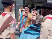 Acara ini dipimpin oleh Ketua Mabiran Kwartir Kecamatan Sepatan, Bapak H Abudin S.IP M.M, Foto. (Istimewa)