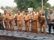 Penanaman cabe sebanyak 500 Pohon Cabe.berlokasi di Desa Rangca Bango, Kecamatan Rajeg Kabupaten Tangerang, Foto.(Istimewa)