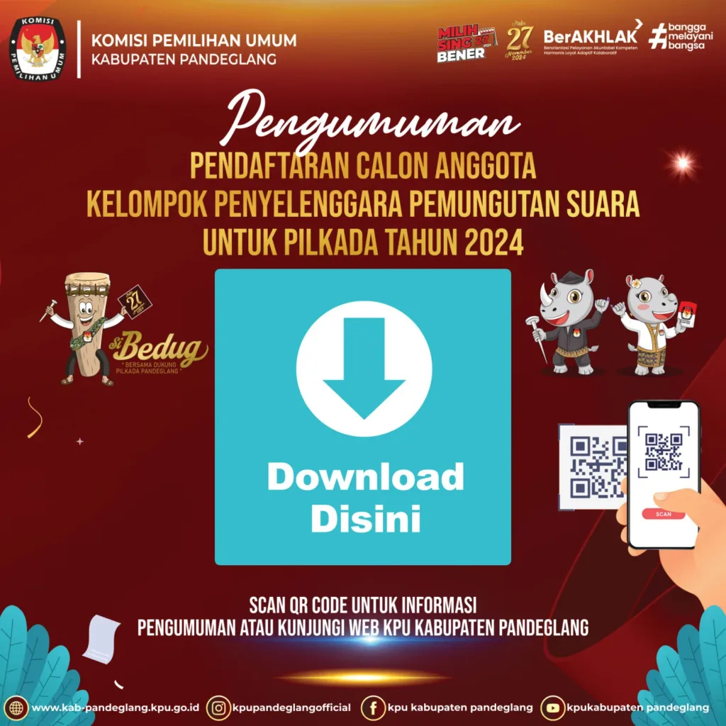 PENGUMUMAN KPPS KPU Pandeglang 2024