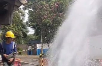 pipa saluran air untuk kepentingan masyarakat banyak milik Perumda TKR kembali bocor, Foto. (Istimewa)