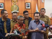 Pimpinan DPD RI menerima kunjungan perwakilan Asosiasi Pemerintah Desa Seluruh Indonesia (Apdesi), Foto. (Istimewa)