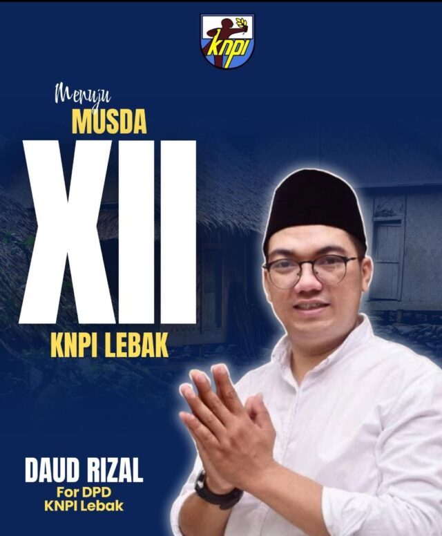 Daud Rizal siap maju menjadi Ketua KNPI Lebak Tahun 2025.