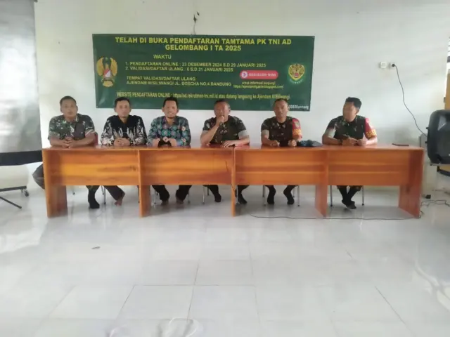 SMKN 1 Sobang bangun sinergisitas bersama Koramil 0308/ Muncang, pada Kamis (23/01/2025).