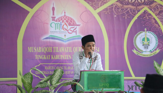 Pelaksanaan Musabaqah Tilawatil Quran (MTQ) ke-55 tingkat Kabupaten Tangerang, Foto. (Istimewa)